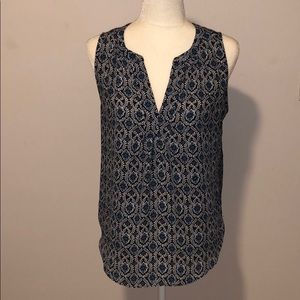 LOFT blue print top